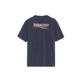 Unisex-tröja med kort ärm och logomönster, marinblå 556150TAV444128
