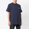 Unisex-tröja med kort ärm och logomönster, marinblå 556150TAV444128