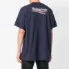 Unisex-tröja med kort ärm och logomönster, marinblå 556150TAV444128