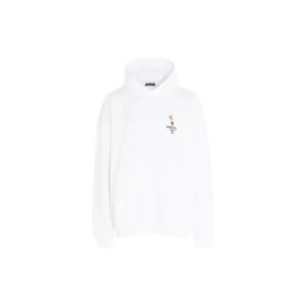 Unisex-tröja med logo i oversize-modell, vit 620973TIV459040