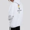Unisex-tröja med logo i oversize-modell, vit 620973TIV459040