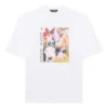 Unisex-tröja med tryck ”I Love Dogs”, vit 641614TJVH19000