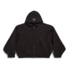 Unity Sports Icon Boxy Zip-up Luvtröja Large Fit ”Black” 787354TQVD59034