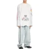 Upside Down långärmad T-shirt ”White” 698155TMVC99000