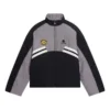 Vadderad träningsjackor med trattkrage ”Grey Black” 675462-TKO48-1000