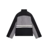 Vadderad träningsjackor med trattkrage ”Grey Black” 675462-TKO48-1000