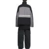 Vadderad träningsjackor med trattkrage ”Grey Black” 675462-TKO48-1000