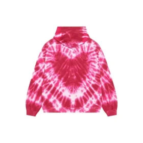 Valentinsdag Tie-Dye-luvtröja, vid passform ”Röd” 675003TLVI86802