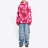 Valentinsdag Tie-Dye-luvtröja, vid passform ”Röd” 675003TLVI86802