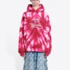 Valentinsdag Tie-Dye-luvtröja, vid passform ”Röd” 675003TLVI86802