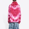 Valentinsdag Tie-Dye-luvtröja, vid passform ”Röd” 675003TLVI86802
