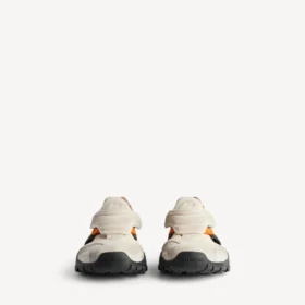Vandringssandal för herr i grått/beige/orange/svart