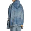 Överdimensionerad jackor med huva ”Blue” 719315TNW56-4268
