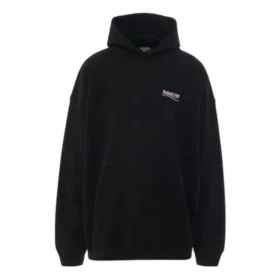 Överdimensionerad luvtröja med broderat Political Campaign-motiv ”Svart” 620973TKVI91070
