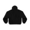 Överdragströja med dragkedja och huva, oversized ”Black” 768694TKQ261000