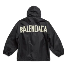 Vindjackor med huva i Tape Type-stil ”Black” 738762TLO251000