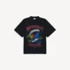 Vintage-surf-T-shirt i oversize-modell för herr i svart