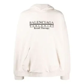 Worldwide Logo Popover-luvtröja ”Chalky White Black” 674986TLVA99054