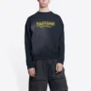 Worldwide Retail Therapy-tröja med rund hals ”Washed Black Yellow” 676629TLVA91361