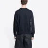 Worldwide Retail Therapy-tröja med rund hals ”Washed Black Yellow” 676629TLVA91361