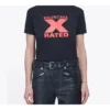 X-Rated Small Slim Fit kortärmad svart 612964TIVA71076