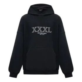 XXXL Oversized luvtröja med dragkedja ”Black White” 713677TNVD91070