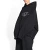 XXXL Oversized luvtröja med dragkedja ”Black White” 713677TNVD91070