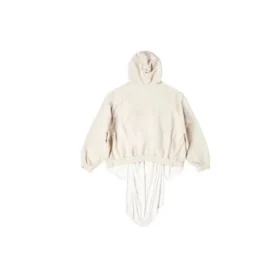XXXL T-shirt-luvtröja med lappar, oversized ”Ecru” 720406TNVD99784