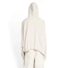 XXXL T-shirt-luvtröja med lappar, oversized ”Ecru” 720406TNVD99784